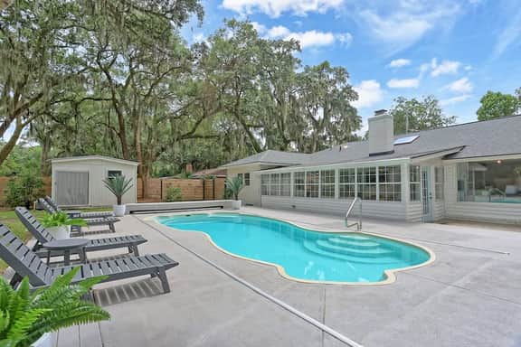 Coastal Retreat w Heated Pool Near Beach & City